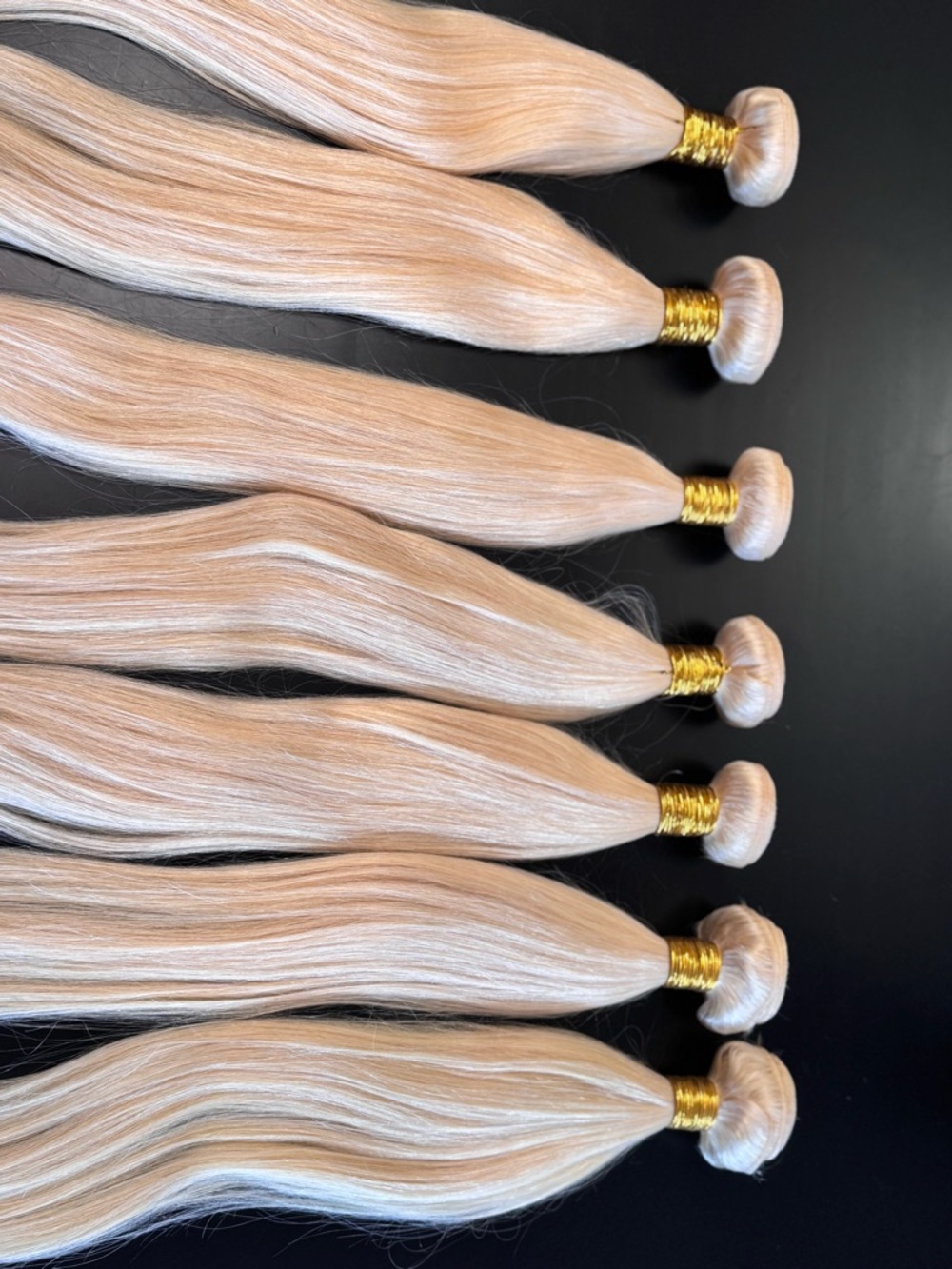 Blonde Straight Smooth Wefts Premium 11AHair Extensions 20” Length 100g Bundle.